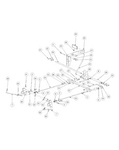 Brake Assembly Diagram and Parts List for M60-KW (53AB5D8X150-25-HP)(2003) Cub Cadet Lawn Tractor